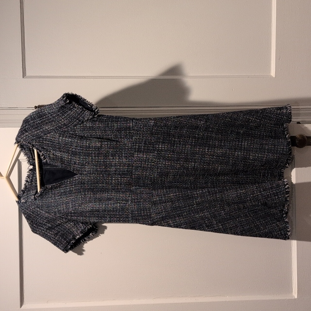 Banana Republic tweed short sleeve career dress
